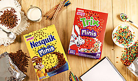 Nestl lanza los nuevos Nesquik Minis y Trix Minis Diversin y sabor en cada bocado