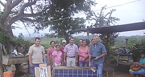 MIDA entrega Panel Solar en el Corozal de Los Santos