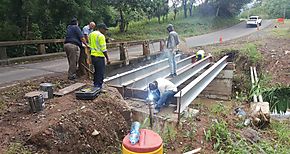 Puentes en Capira son reparados por el MOP de Panam Oeste