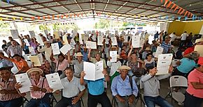 Anati entrega ttulos de propiedad en Calobre