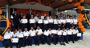 Estudiantes de la escuela Vacamonte culminan curso de prevencin