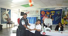 Graduacin de estudiantes del programa DARE en Bocas del Toro