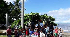 Realizan jornada de limpieza en la Playa Santa Catalina en Son