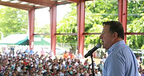 Presidente Varela encabeza titulacin masiva de tierra en Bocas del Toro 