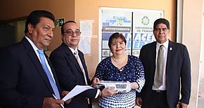 Entregan equipo tecnolgico al CRU de Los Santos