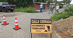 Avanzan trabajos de alcantarillado en Changinola 