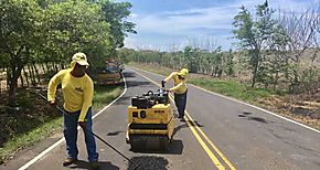 Varios frentes de trabajo se organizan para atender caminos y calles en Los Santos