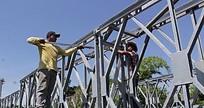 MOP sigue instalando nuevos puentes modulares en el pas