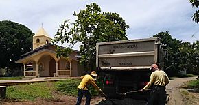 Mejora de calles puentes y caminos de produccin en Los Santos