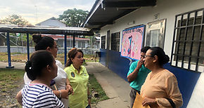 Directora general del IPHE visita colegio El Empalme en Bocas del Toro