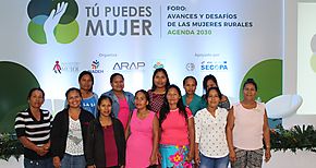 Panam impulsa agenda a favor de las mujeres rurales