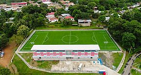 Pronto abrir sus puertas el estadio de ftbol de Los Pozos en Herrera