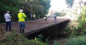 Avanza construccin de nuevo puente vehicular en La Ermita de Las Tablas