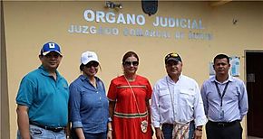 Presidente de la CSJ visita Juzgado Comarcal de urum