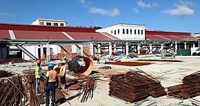 Renovacin del Mercado San Felipe Neri lleva 55  de avance