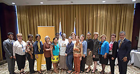 Directora Ejecutiva de UNFPA Natalia Kanem se rene con grupo de mujeres representantes de instituciones de Gobierno y de la sociedad civil en Panam