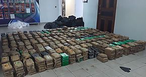 Golpe al narcotrfico Decomisaron 1600 kilos de droga en Guna Yala