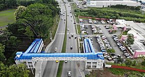 Culmina construccin de puente peatonal de la UTP