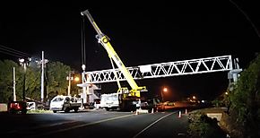 A partir de hoy instalara cercha metlica en el puente de Nueva Providencia