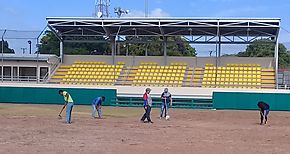 Trabajos de acondicionamiento del Complejo de Pequeas Ligas de Aguadulce 