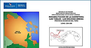 Homologan proyecto de Rehabilitacin de la Carretera Las Tablas  Las Delicias Arriba provincia de Bocas del Toro