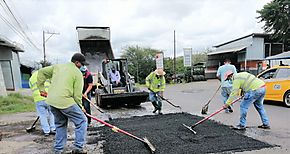 Realizan jornada de bacheo en Veraguas