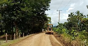 Atienden Caminos de Produccin en el corregimiento Flores del distrito de Tonos