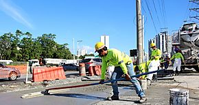 Trabajos en la carretera Transstmica Tramo Plaza gora  Estacin San Isidro tienen un avance de 85