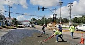 MOP adelanta trabajos de mantenimiento en la red vial de Arraijn    