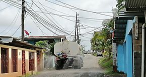 Avanza rehabilitacin de calles en la comunidad La Verbena provincia de Coln