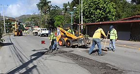 MOP inicia la rehabilitacin vial en El Valle de Antn