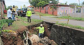 Adelantan trabajos de canalizacin y mejoran sistemas de drenajes pluviales en Panam Oeste 