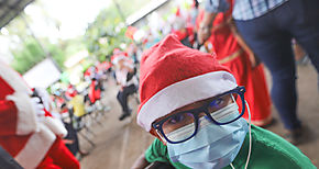 Nios de Quebrada de Guabo reciben lentes del programa Ver y Or para Aprender y Una Navidad de Ilusin