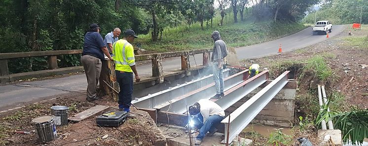 Puentes en Capira son reparados por el MOP de Panam Oeste