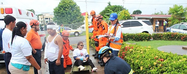 CSS particip en simulacro contra incendio en Herrera