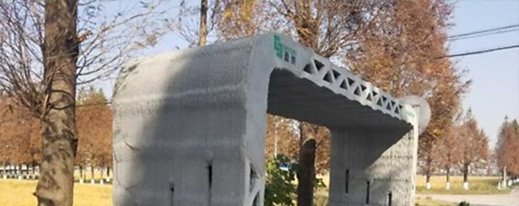 La primera parada de bus fabricada con una impresora 3D