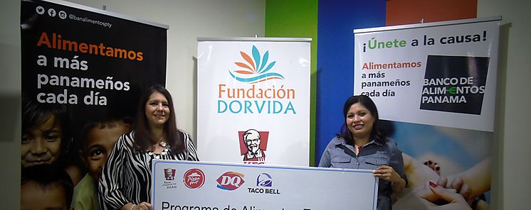 Franquicias Panameas entrega donacin a Banco de Alimentos de Panam