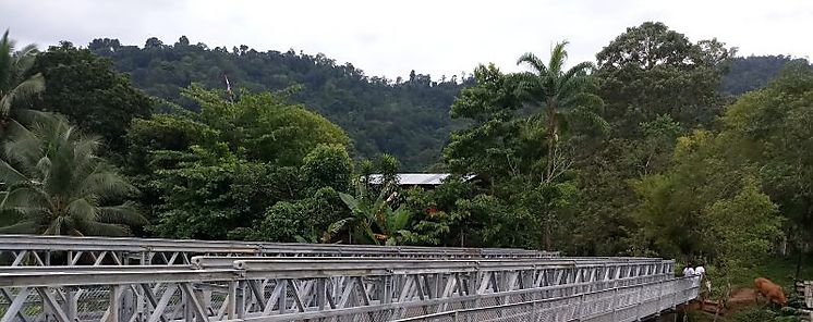 Por terminar se encuentra el nuevo puente Acrow en Las Palmitas de Bocas del Toro