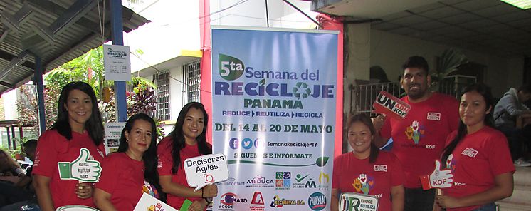 Sistema CocaCola brinda su apoyo en las actividades de reciclaje en Panam