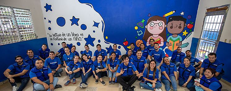 Samsung dio vida a espacios de aprendizaje en Panam durante el Mes de Voluntariado