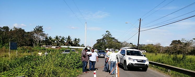 El MOP brinda asistencia ante colapso de va en Bocas del Toro