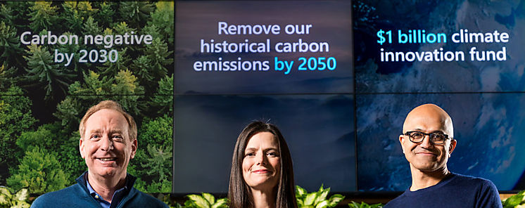 Microsoft anuncia que eliminar ms carbono del que emite para 2030