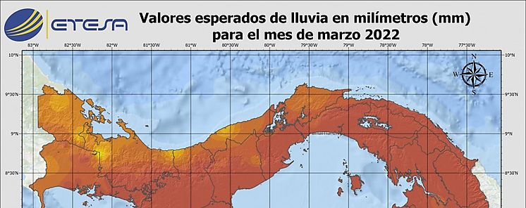 Lluvias estimadas para marzo abril y mayo de 2022