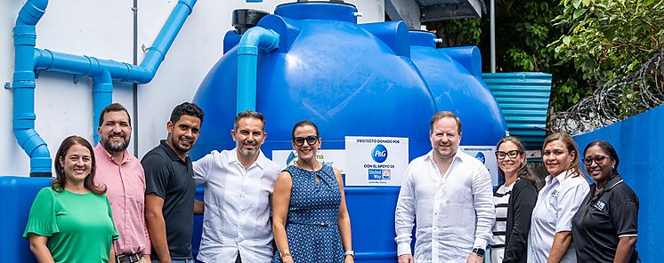 Programa  Escuela de lluvia de PG en Panam estima recolectar ms de un milln de litros de agua para el uso de las Instituciones educativas participantes