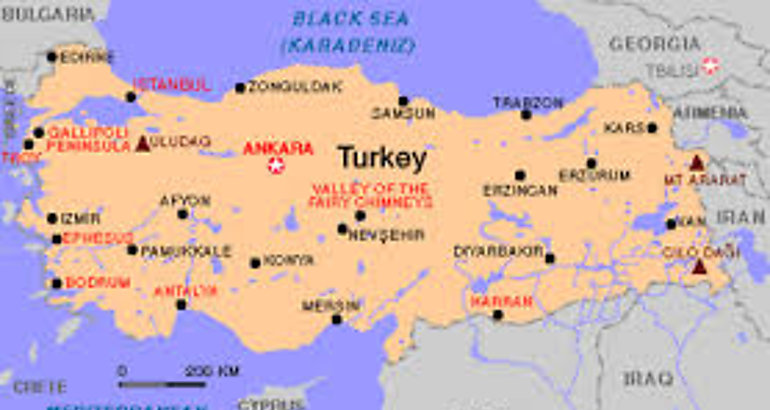 mapa turquia