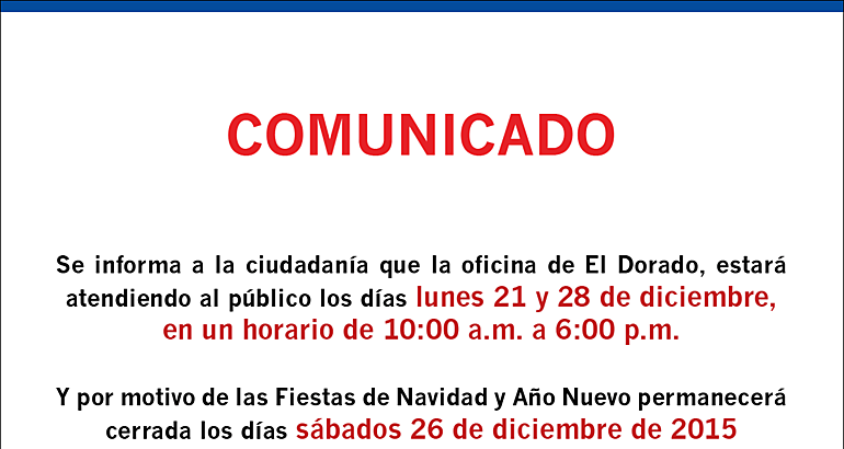 COMUNICADO