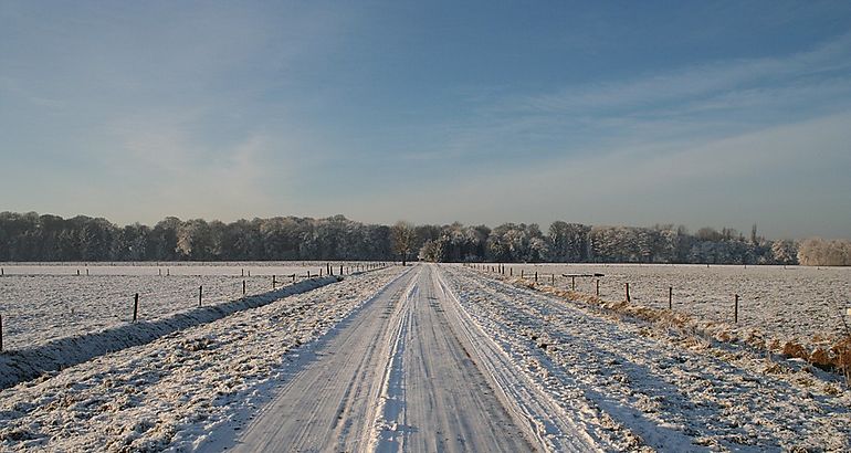 Carretera con hielo