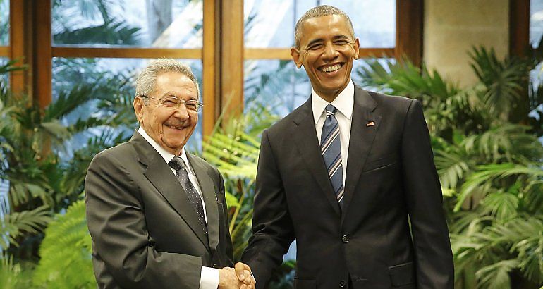 Castro y Obama