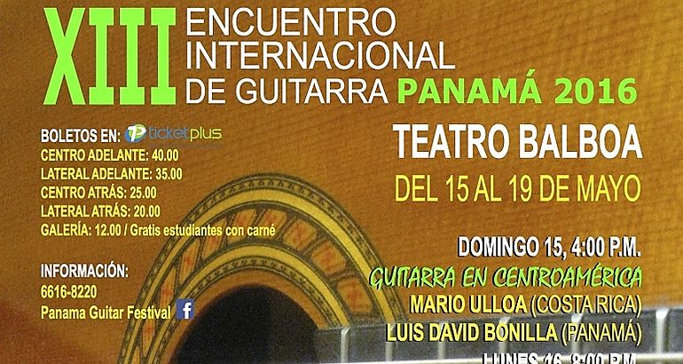 festival  de  guitarras en panam a 2016