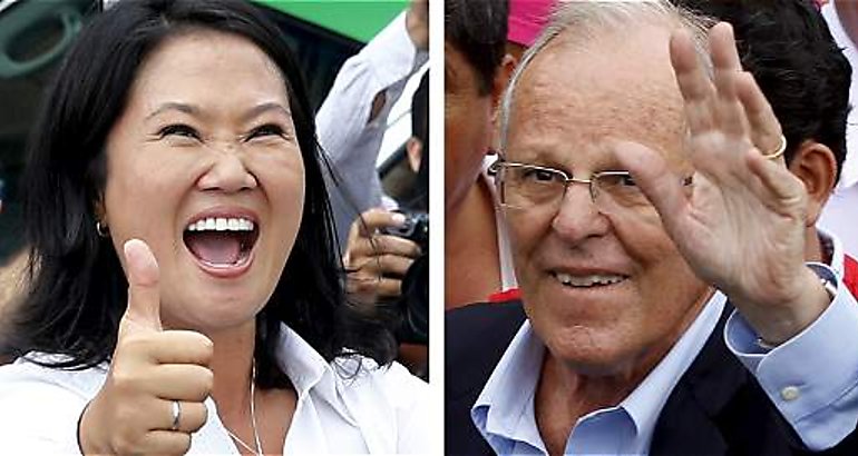 Pedro Pablo Kuczynski y Keiko Fujimori